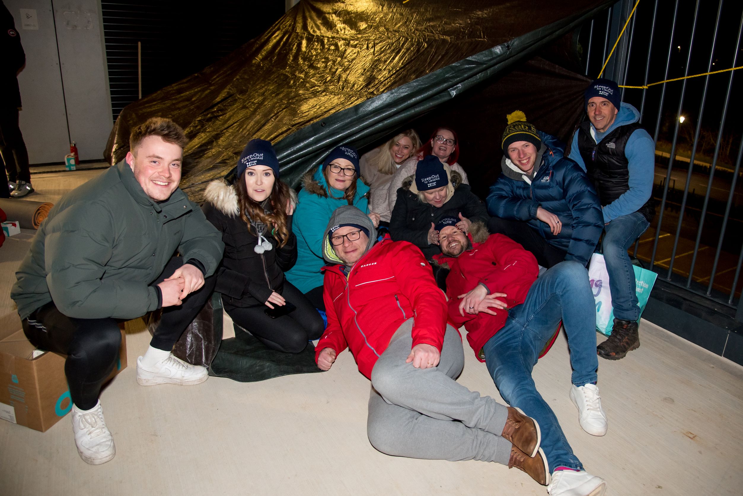 LandAid's Sleep Out group photo