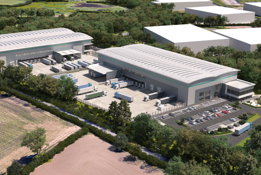 CGI of Prologis Park Coventry approved extension