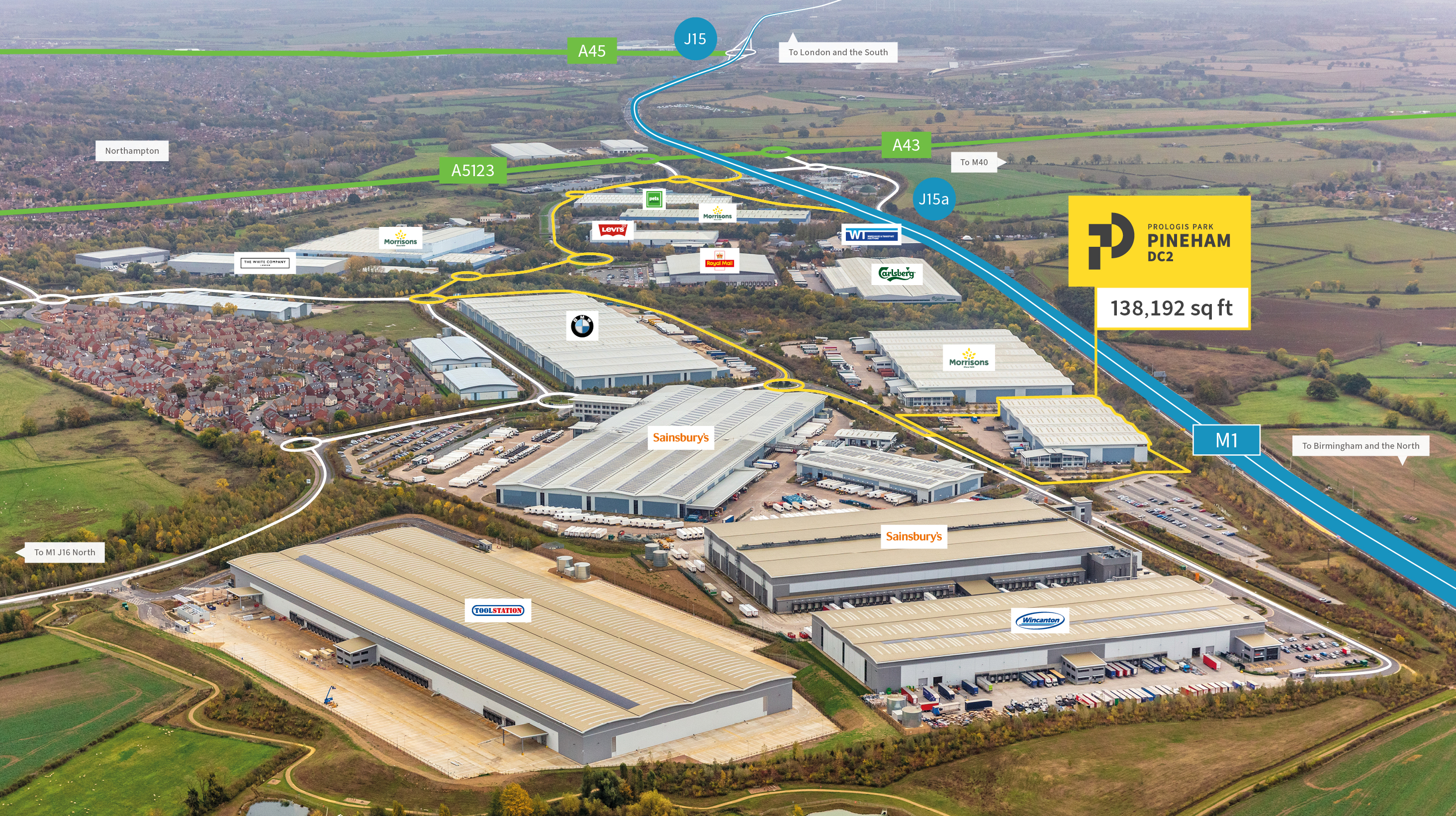 Prologis Park Pineham masterplan site plan