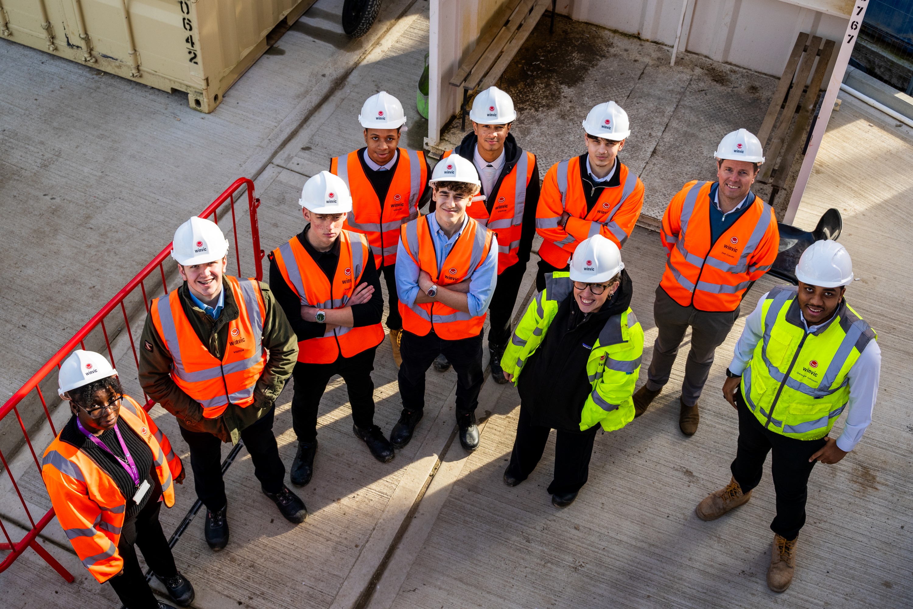 Students visit Construction Site