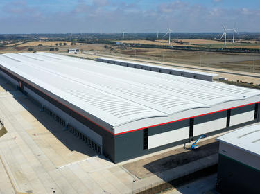 Aerial shot of DIRFT Royal Mail Super Hub