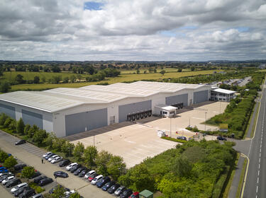 Aerial of DC2 at Prologis Park Pineham