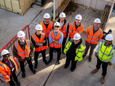 Students visit Construction Site