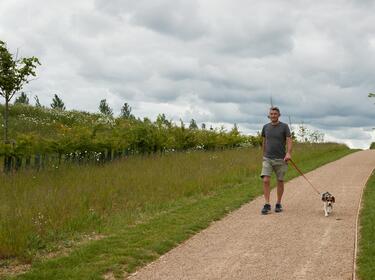 Man walking at Prologis Park Pineham